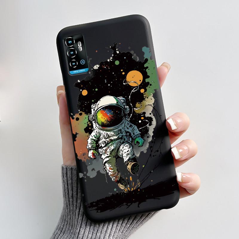 Милый Мультяшный Чехол Для ZTE Blade A71 Чехол-Крышка Для Optus X Swift 5G Печатный Корпус Защитная Крышка Мягкий Силикон Черный Корпус