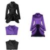 Women's Double-breasted Lace Trim Medieval Renaissance Cos Stage Performance Outfit