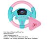 Kids Steering Wheel Toy with Suction Cup Music 360 Degrees Rotatable Toddlers Car Driving Simulation