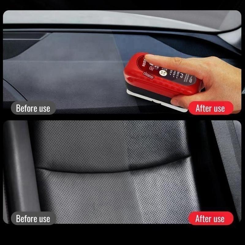 Car Glass Oil Film Cleaning Brush Multi Functional for Car Glass Mirror Kitchen Window Stain Removal Tool