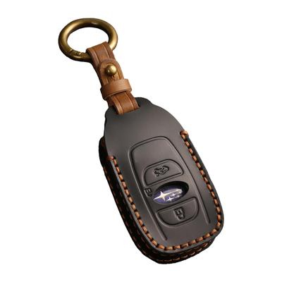 Чехол для ключей Subaru, Чехол-брелок, Роскошная натуральная кожа, Forester, Crosstrek, Revogue, Аксессуар для Impreza, Черный