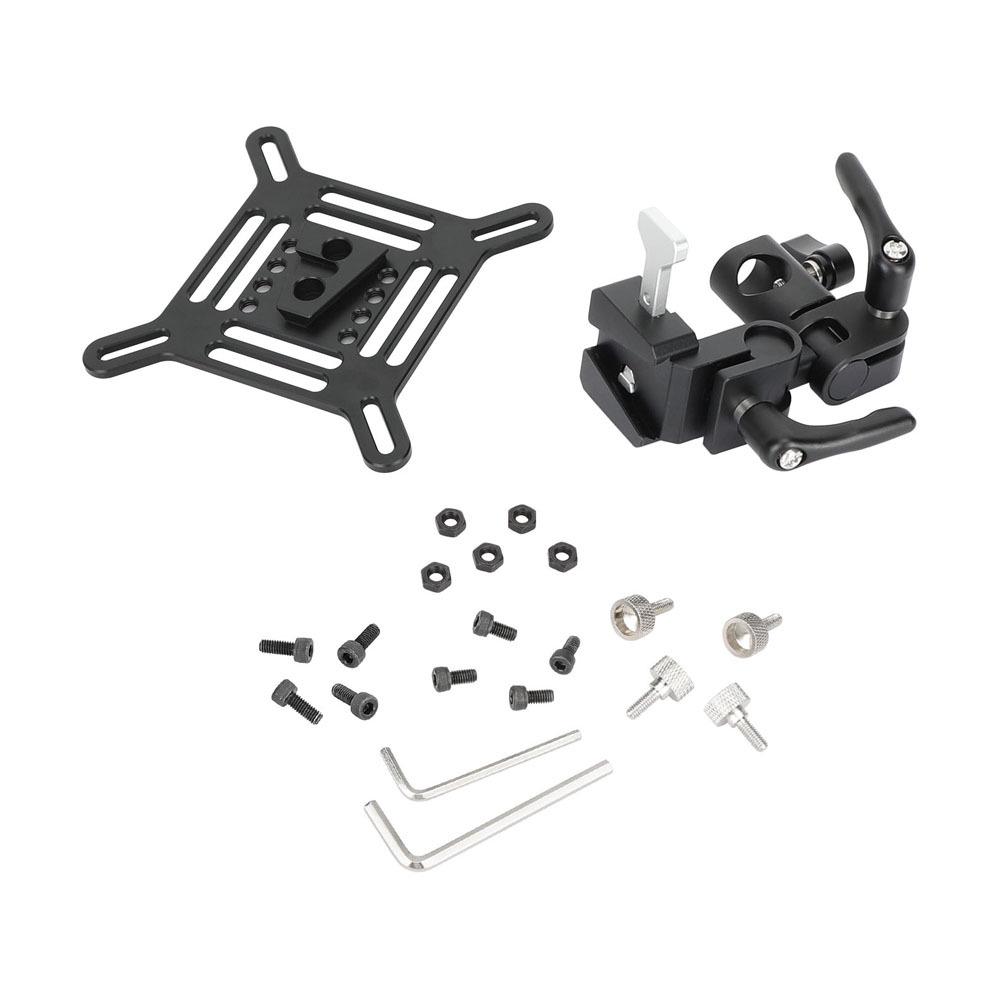 Adjustable HDRIG Monitor VESA Mount Bracket with 16MM Light Stand Adapter