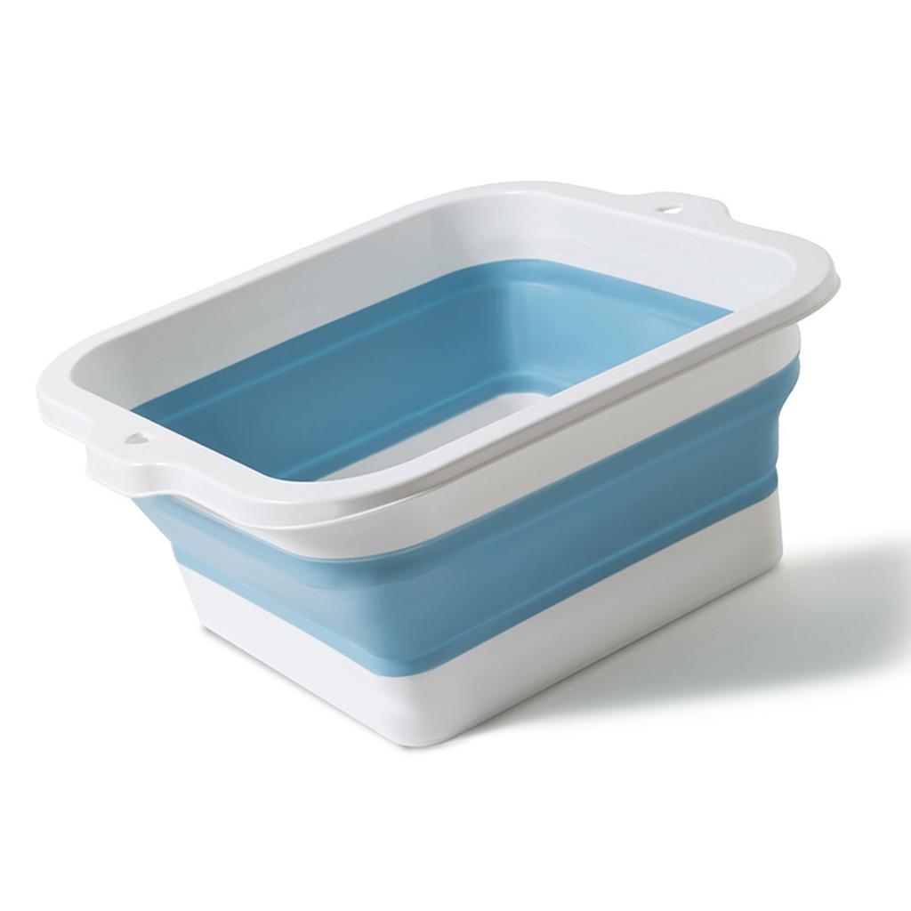 Складной тазик для ножных ванн Многоцелевой Большой емкости Экологичный Силиконовый Складное ведро для замачивания ног для дома и путешествий