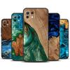 Гибридный чехол из дерева и смолы для Xiaomi 13T 14 Pro 11T 12T 12 13 Lite POCO X6 X3 X4 X5 F5 Pro F3 M5s M6 Pro