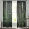 Обои лес дерево осень тюлевые оконные шторы для спальни роскошный домашний декор шторы в гостиной шифоновые панели