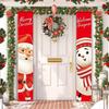 Рождественское украшение двери, Рождество, баннер, декор для дома, подвесное рождественское украшение, подарок на Новый год