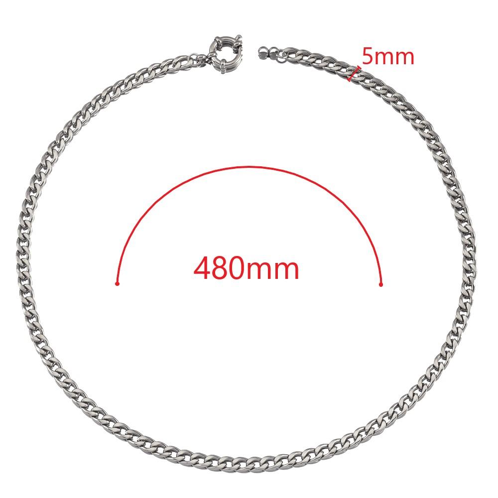 1PC Stainless Steel 45cm Basic Link Chian Bracelet Necklace Women Men Anchor Clasp Beads Chain Sailor Wheel DIY Jewelry Findings