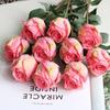 58cm Artificial Flowers Pink Artificial Roses Fake Flowers Blossom Bride Bouquet for Wedding Home Decor