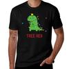 Tree Rex, Christmas Dinosaur T-Shirt Man T Shirt Cotton High Quality Graphic T Shirts for Man Cotton T Shirt Pack T-Shirt