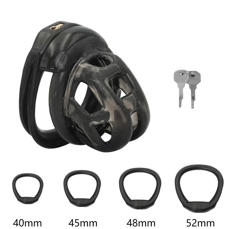 PET Honeycomb Lock Ring Chastity Cage for Male Pet Cock Cage Adult Toys Lockable Ring