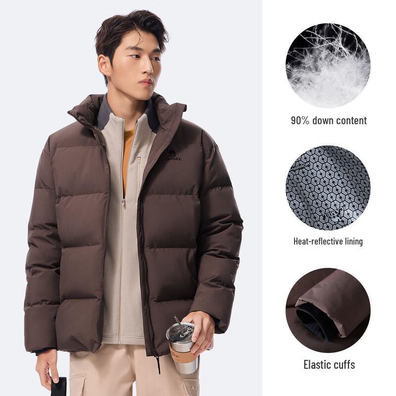 CAMEL Unisex Stand-Collar Down Jacket J35CAY6021