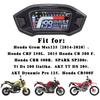 Universal Motorcycle Accessories Speedometer Instrument Panel Digital Odometer Tachometer for Honda Grom Msx125 CB500F CRF250L