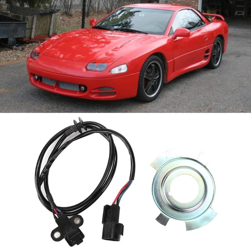 Crank Angle Sensor MD348238 MD342826 for L200 1996-2007 Replacement Crank Position Sensor with Vane Plate