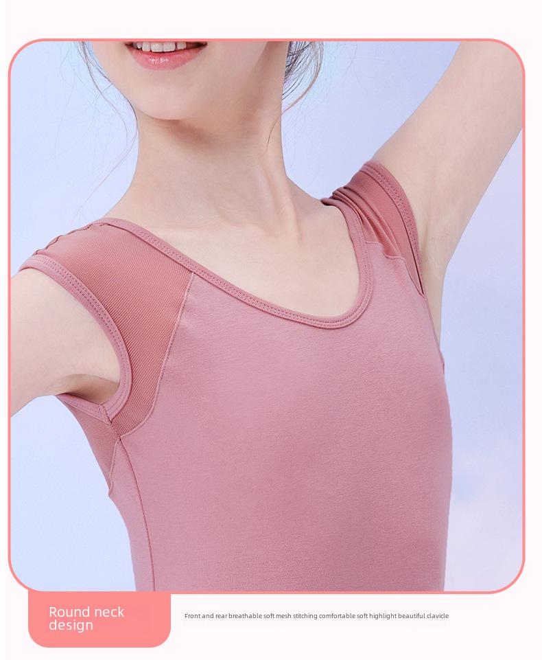 Летнее балетное платье без рукавов для девочек - танцевальная одежда из шифона в китайском стиле