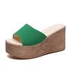Women's Shoes Muffin Thick-soled Heightening Table Women's Sandals Slippers One-word Casual Outer Wear Sandals