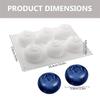 LMETJMA 6 Cavity Blueberry Silicone Mold 3D Silicone Baking Mold For Brownie Dessert Pastry Ice Cream Cake Decoration Mold
