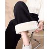 Lambswool Wide-legged Pants Women's Fall and Winter Padded Thickened Drape Thin Loose Corduroy Pants