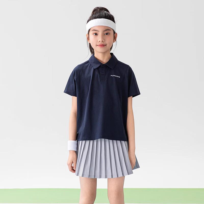 FUN ACTIVE Girls' Quick-Dry Polo T-Shirt