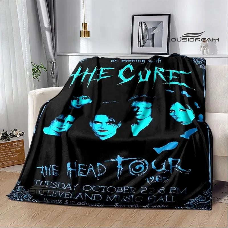 Рок-группа The cure Печатные одеяла Плед для пикника Теплые фланелевые одеяла Мягкое и удобное одеяло постельное белье Подарок на день рождения