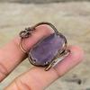 African Amethyst Rough Pendant Electroformed Copper Pendant Handmade Jewelry Biwa Pearl Gemstone Pendant Electroformed Jewelry Gift For Wife