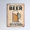 Metal Bar Sign Humorous Home Bar Decor Funny Wall Art Beer Drinker Gifts Cool Happy Hour Wall Decor for Basement Garage Man Cave