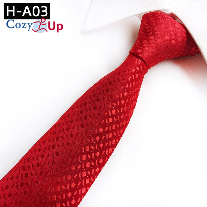 Cozy Up Красный галстук для мужчин с винтажным принтом 146x8x3,5 см, праздничный свадебный галстук