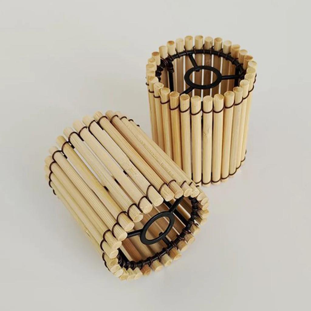 Новый абажур из бамбука, подвесной светильник, чехлы, аксессуары, декоративные подвесные светильники для маленькой спальни