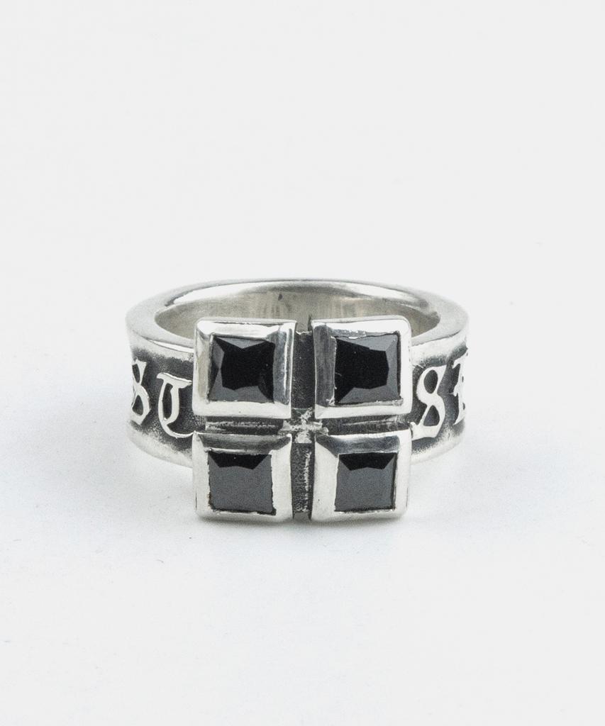 Sheen666 Dum Series Foursquare Ring Black Cubic (Type A)