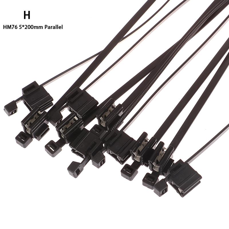 10 шт. 5X200 мм Автомобильный листовой металл Кабельная стяжка Крепление трубопровода Кромка Автомобильный люк Автомобильное окно Пластиковая стяжка-молния Жгут проводов Стальной зажим