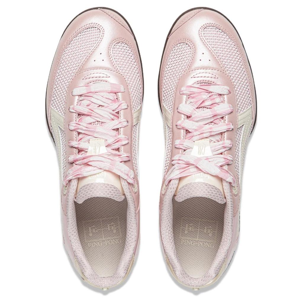 Коллекция Li Ning для настольного тенниса Устойчивые к истиранию Дышащие Повседневные Сценарий Низкие Теннисные туфли Женские Розовые AZGW306-6