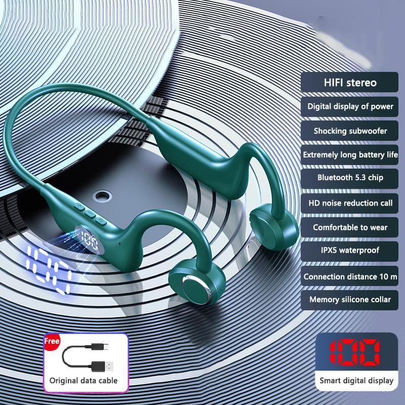 BMAD Новые костно-проводные наушники Bluetooth 5.3 IP68 Водонепроницаемые HIFI Качество звука Для плавания С шумоподавлением Спортивные наушники