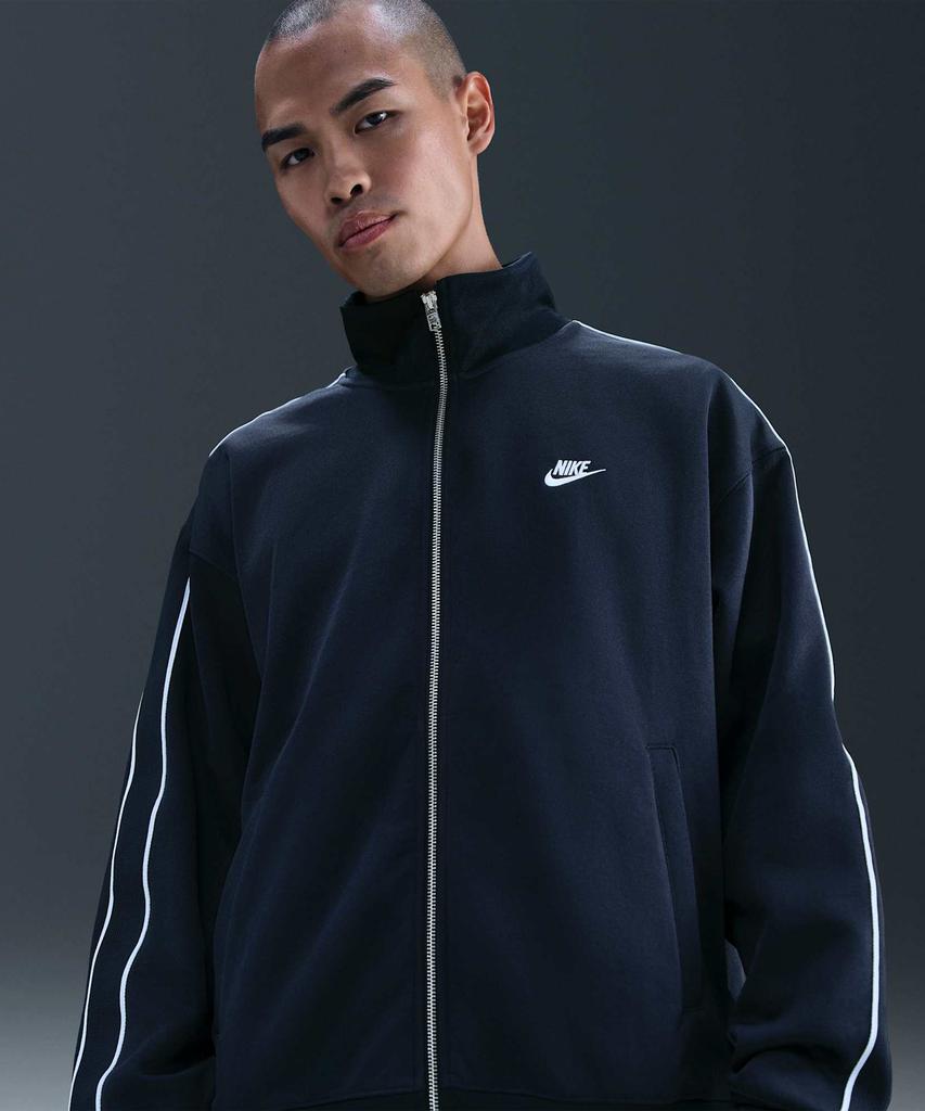 Nike Спортивный клубный объемный вязаный спортивный костюм M - Обсидиан:Белый / Hv1418-451