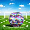 1pc Rainbow Monster Truck Theme Soccer Ball Football, Size 5, Lightweight PVC, Outdoor Training Soccer Ball,Gift c65138