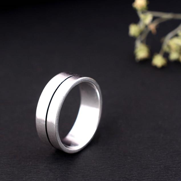 Серебряное кольцо от артрита ручной работы, регулируемое, двойное, с оксидированным узором «крест-накрест», бохо, этническое, подарок для женщин и мужчин