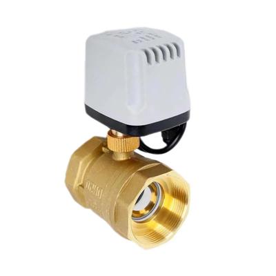 1/2" 3/4" 1" IP65 Водонепроницаемый Моторизованный Шаровой Кран 3-проводной 2-контактный Нормально Закрытый Латунный Электрический Шаровой Кран 8 Нм Крутящий Момент