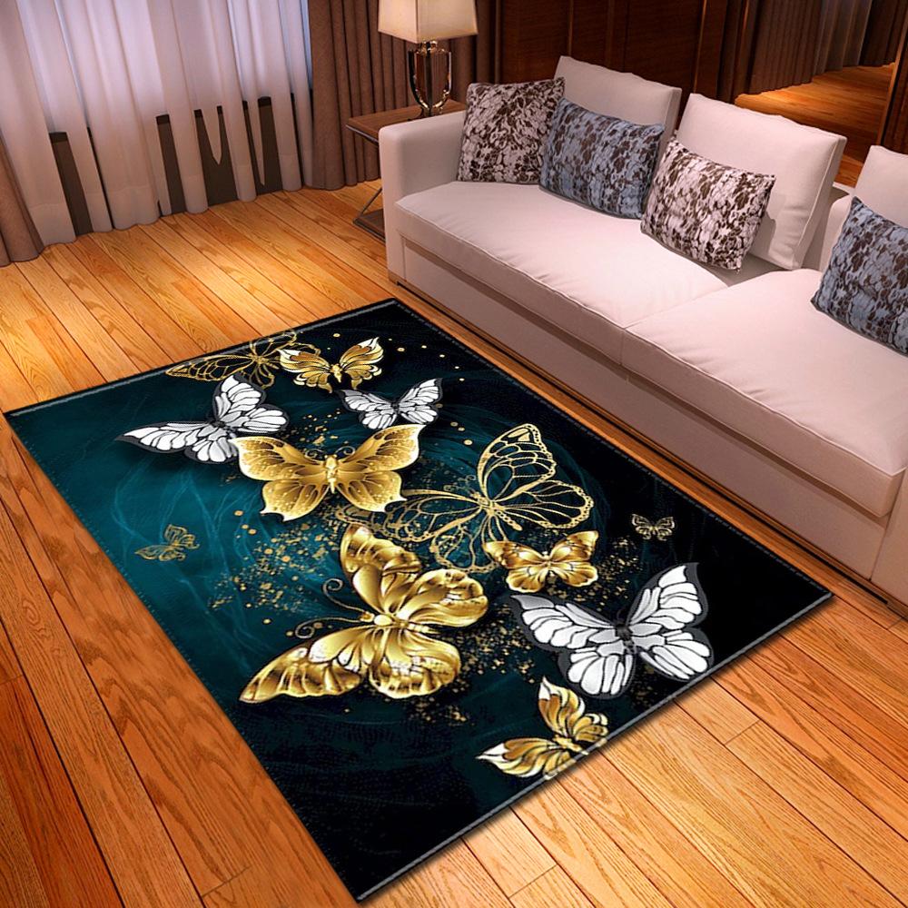 Крутой ковер с цветочным узором для гостиной, кухни, прихожей, напольный коврик с узором