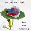 Suction Cup Leaf Pad Resting Bed for Betta Fish Hammock Bed Fishtanks Spawning Ground Leaf Bed Aquariums Breeding Supply