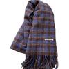 Zhang Ruonan Dark Green Plaid Scarf Women's Winter Warm Versatile Thickened Warm Shawl Dual-purpose Scarf