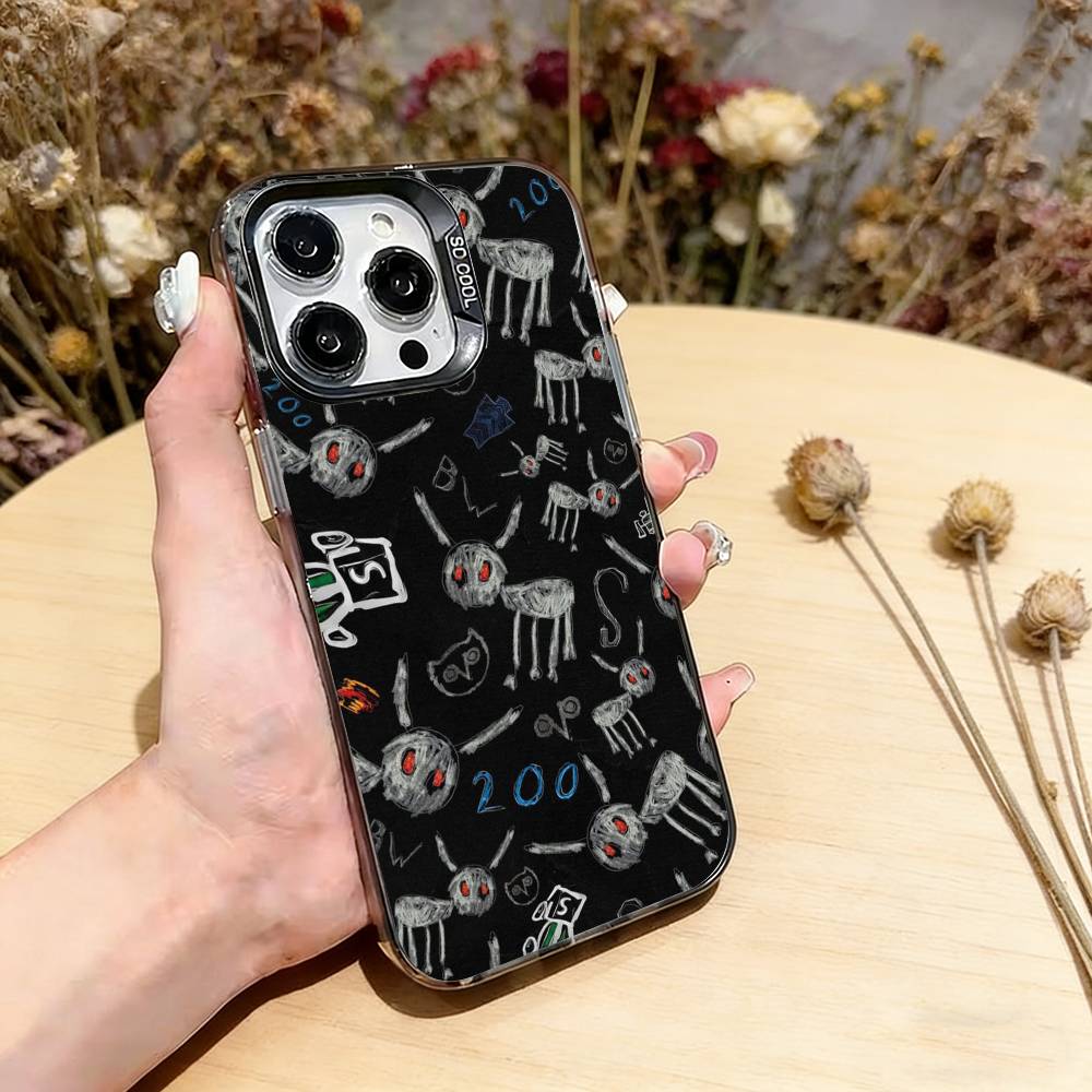 Чехол для телефона певца-рэпера D-Drake для iPhone 17,16,15,14,13,12,11 Plus,Pro Max,XS,Разноцветный Серебристо-Черный Чехол