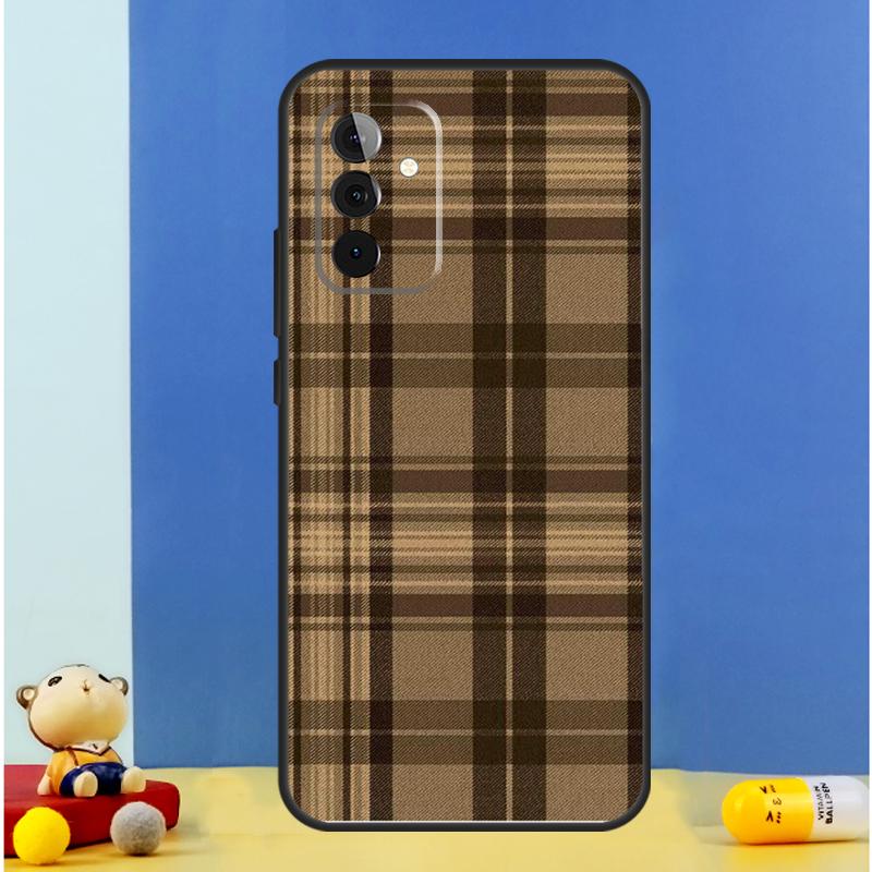 Коричневый Клетчатый Чехол Для Samsung Galaxy A52 A32 A22 A12 A13 A23 A33 A53 A51 A71 A15 A25 A14 A34 A54 Кейс