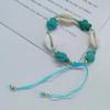 Bohemian Starfish & Turtle Anklet: Handmade Woven Cross-border INS Fashion Jewelry Bracelet.