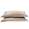 Premium 100% Cotton Pillowcase Set 48x74cm Pure Solid Color Bedding Hotel Home Use