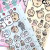 4pcsChiikawa Cute Cartoon Stickers - 3D Stereoscopic Epoxy Resin Decals Great for Kids' DIY Decor & Holiday Gifts