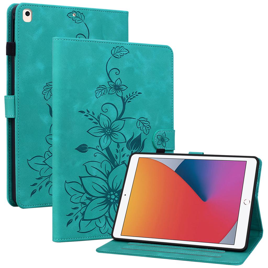 Для iPad 10.2 (2021)/(2019)/(2020) Защитный чехол Противоударный Оттиск PU кожа Обложка для планшета