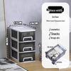 Shixun Transparent 3-Tier Storage Cabinet