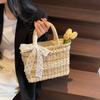 Holiday Beach Woven Bag Small Fresh Women's Straw Woven Bag, Fresh, Sweet and Fashionable Personalized Woven Handbag