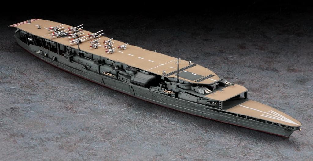 Hasegawa Imperial Japanese Navy Aircraft Carrier Akagi Model Kit with Aircraft Set Plastic Model Kit 30072 1/700 Three-Deck Carrier-Based (Biplanes)