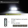 2pcs White LED light Error Free Number License Plate Lights for Volvo S80 XC90 S40 V60 XC60 S60 C70 V50 XC70 V70 LED Tag Lights Back Up Lights 1