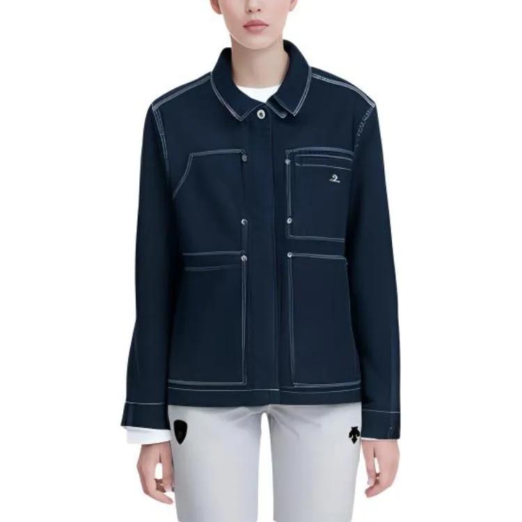 Converse Indigo Chore Jackets Coats Women's Dark Blue (Unisex) Jackets 10026052 A01