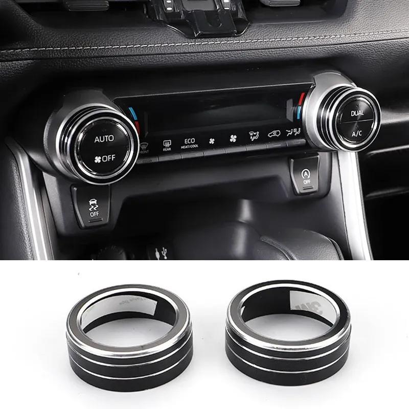 Abaiwai Car Air Condition Switch Knob Ring 3d Decoration For Toyota Rav4 Xa50 2024 Rav 4 Hybrid Parts